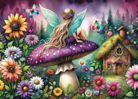 JaCaRou Purple Mushroom Rest 1000pc Jigsaw Puzzle - Hobbytech Toys