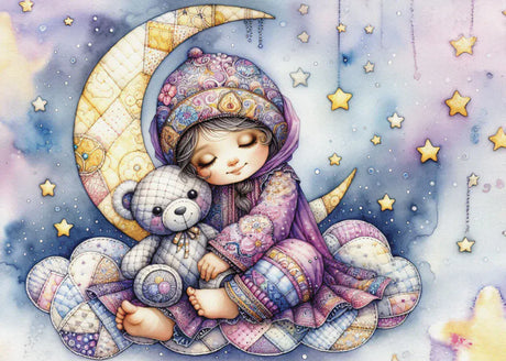 JaCaRou Teddy And Stars 1000pc Jigsaw Puzzle