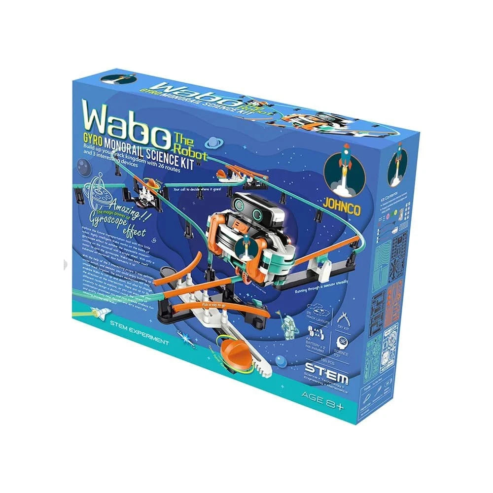 Johnco - Wabo the Robot - Gyro Monorail Science Kit - Hobbytech Toys