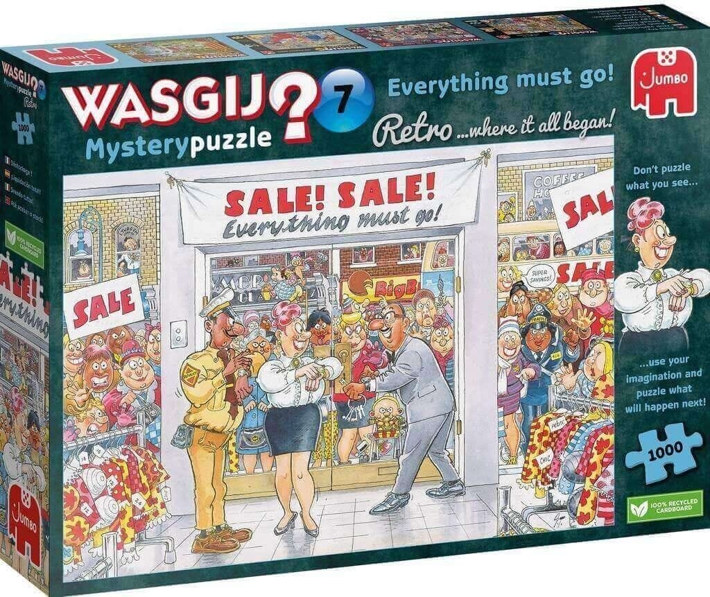 Jumbo Wasgij Retro Mystery 7 Everything Must Go 1000pc Puzzle