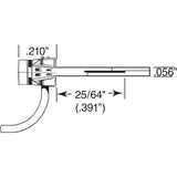 Kadee #156 - 25 HO Scale Bulk Pack - 25 pair 156 Scale Whisker Metal Couplers - Long (25/64") Centerset Shank - Hobbytech Toys