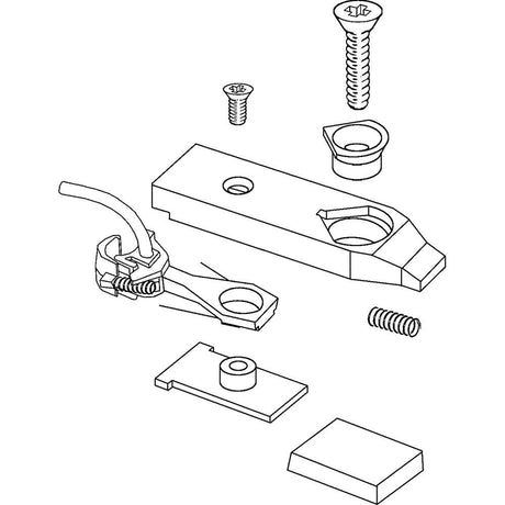Kadee #451 HO Scale Extended Swing Gearbox & Whisker Metal Couplers - Medium (9/32") Centerset Shank - Hobbytech Toys