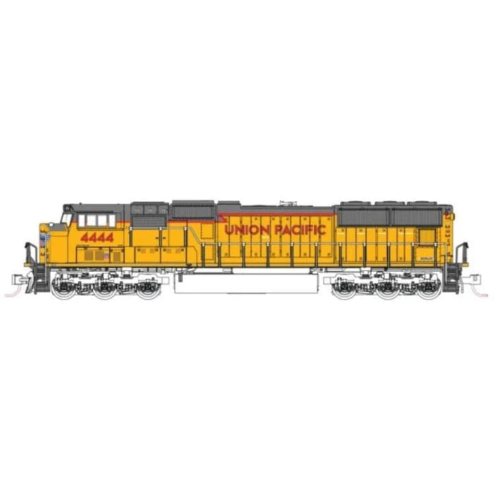 Kato N Scale EMD SD70M with Flat Radiators - Standard DC - Union Pacific #4444