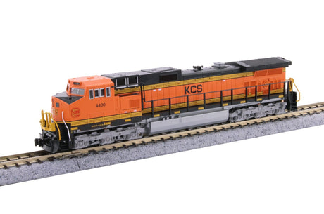 Kato N Scale GE C44-9W - Standard DC - Kansas City Southern #4400