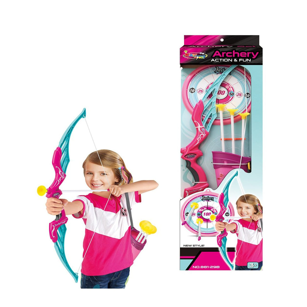 Kids Archery Set - Pink