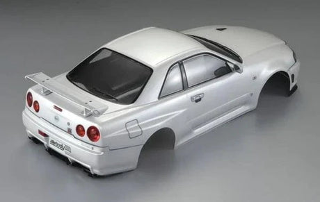 Killerbody 1/10 Nissan Skyline R34 Painted Body Pearl White 195mm [48644] - Hobbytech Toys