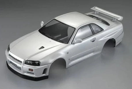 Killerbody 1/10 Nissan Skyline R34 Painted Body Pearl White 195mm [48644] - Hobbytech Toys
