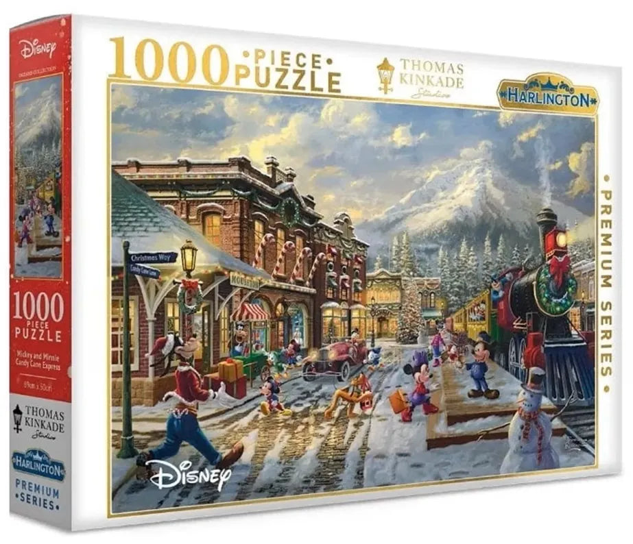 Kinkade 1000pc Puzzle- Disney Candy Cane
