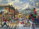 Kinkade 1000pc Puzzle- Disney Candy Cane