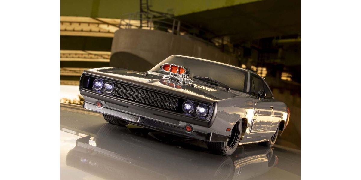 Kyosho 34492T1 1/10 Brushless 4WD Fazer Mk2 1970 Dodge Charger Supercharged VE Gray - Hobbytech Toys