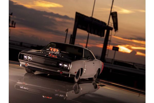 Kyosho 34492T1 1/10 Brushless 4WD Fazer Mk2 1970 Dodge Charger Supercharged VE Gray - Hobbytech Toys