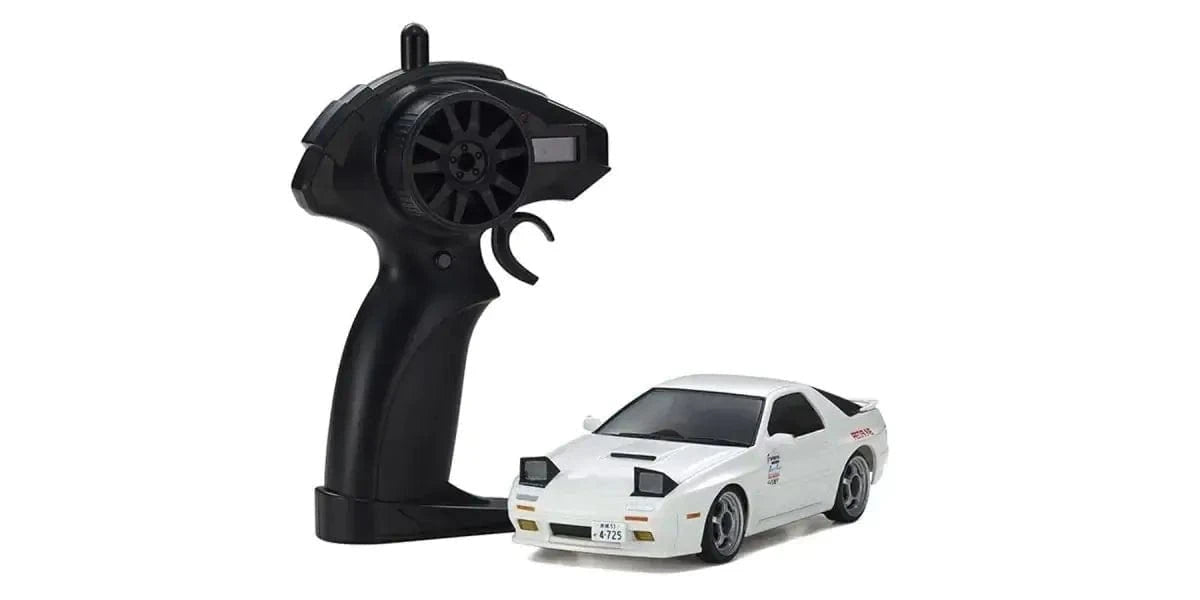 Kyosho First Mini - Z Initial D Mazda Savanna RX - 7 FC3S RC Car - White [66602A] - Hobbytech Toys