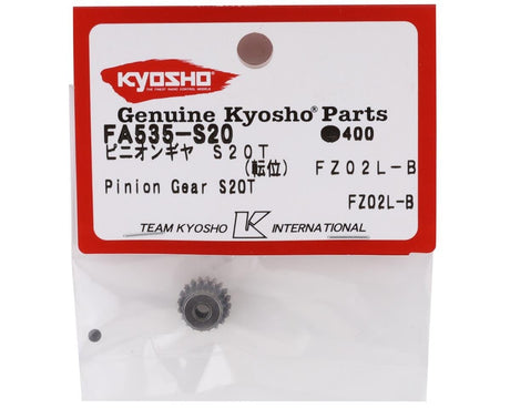 Kyosho FZ02L - B Pinion Gear (20T) (Mad Van/Rage 2.0) [FA535 - S20] - Hobbytech Toys