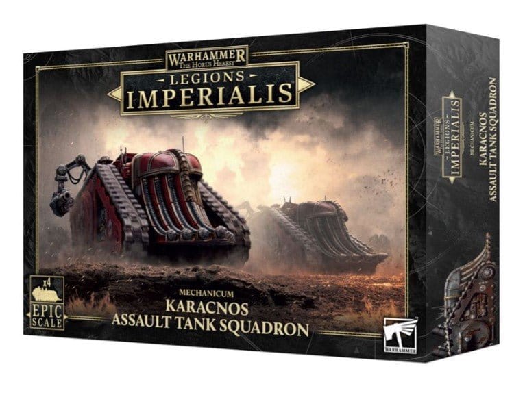 Legion Imperialis: Mechanicum, Karacnos Assault Tank Squadron [03 - 83] - Hobbytech Toys