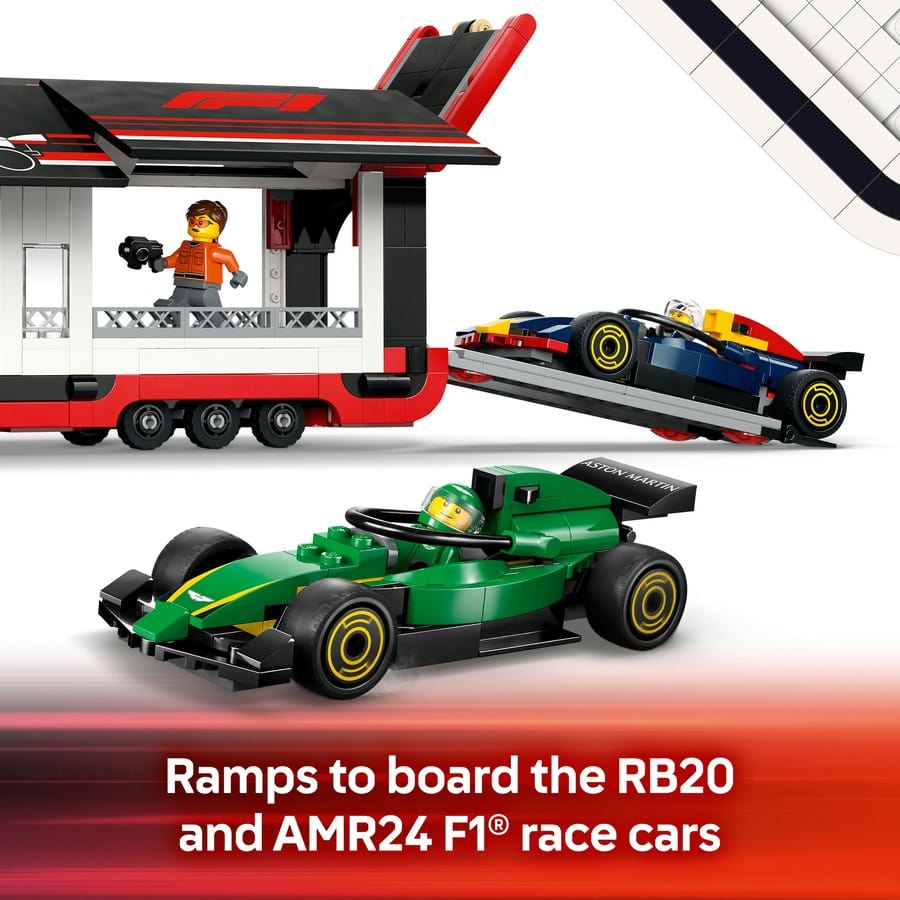 LEGO City - F1 Truck with RB20 & AMR24 F1 Cars [60445]
