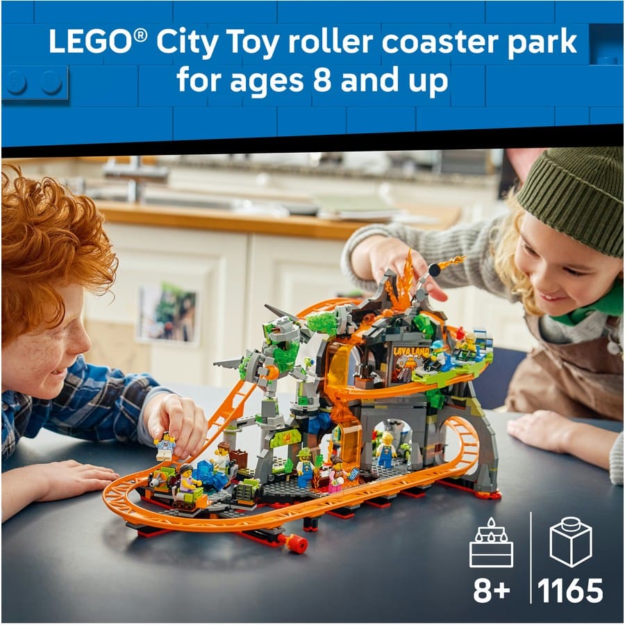 LEGO City - Lava Land Roller Coaster Park [60501]