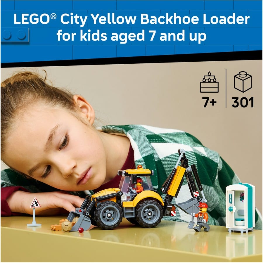 LEGO City - Yellow Backhoe Loader [60480]