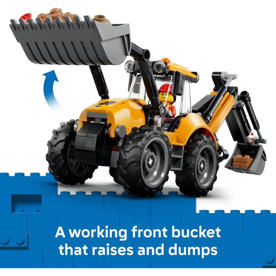 LEGO City - Yellow Backhoe Loader [60480]