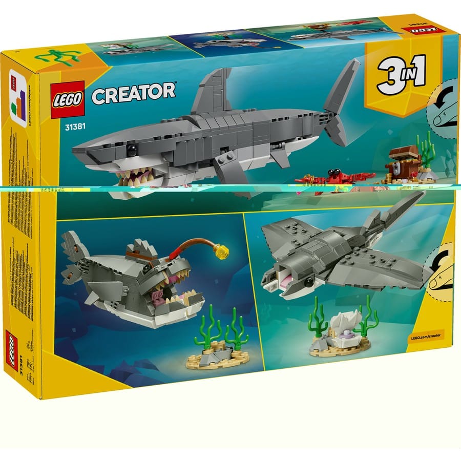 LEGO Creator 3 in 1: Fierce Shark with a Treasure Chest [31381]