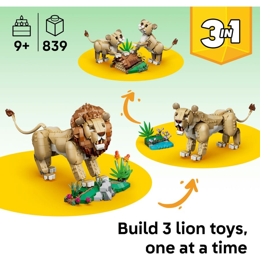 LEGO Creator 3in1 - Wild Animals: Majestic Lion [31386]