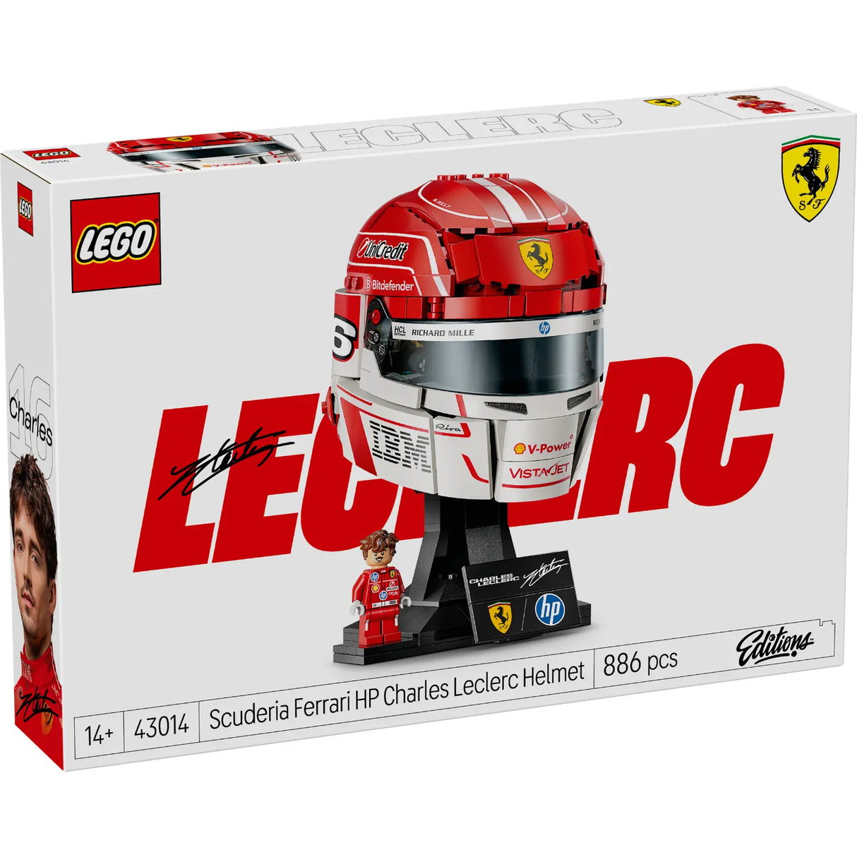 LEGO Editions: Scuderia Ferrari HP Charles Leclerc Helmet [43014]