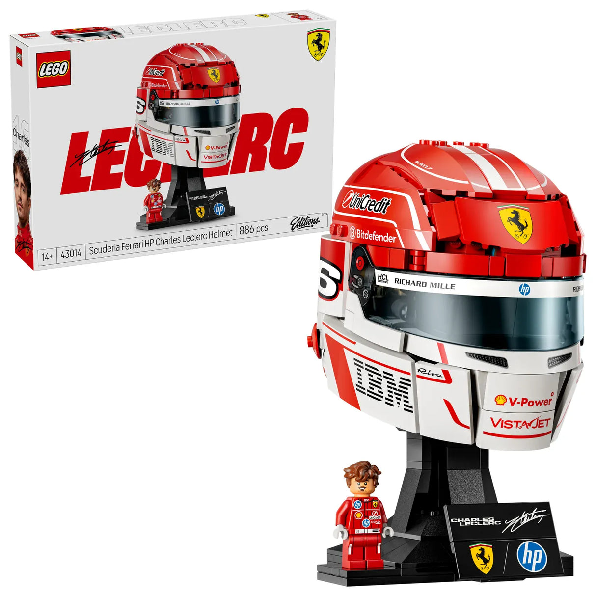 LEGO Editions: Scuderia Ferrari HP Charles Leclerc Helmet [43014]