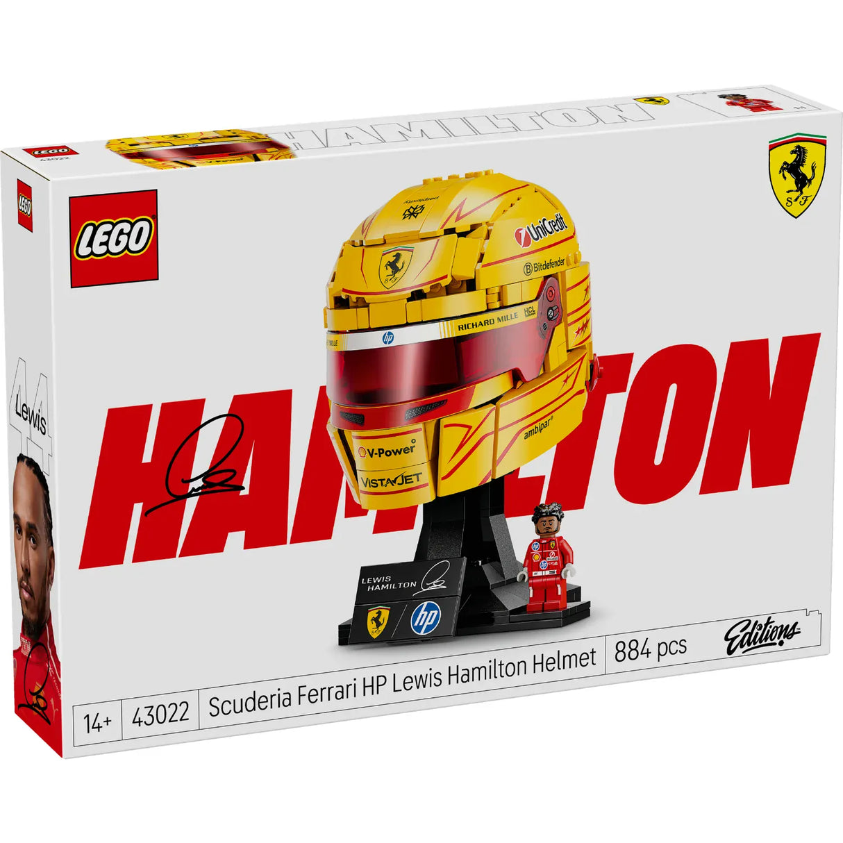 LEGO Editions: Scuderia Ferrari HP Lewis Hamilton Helmet [43022]