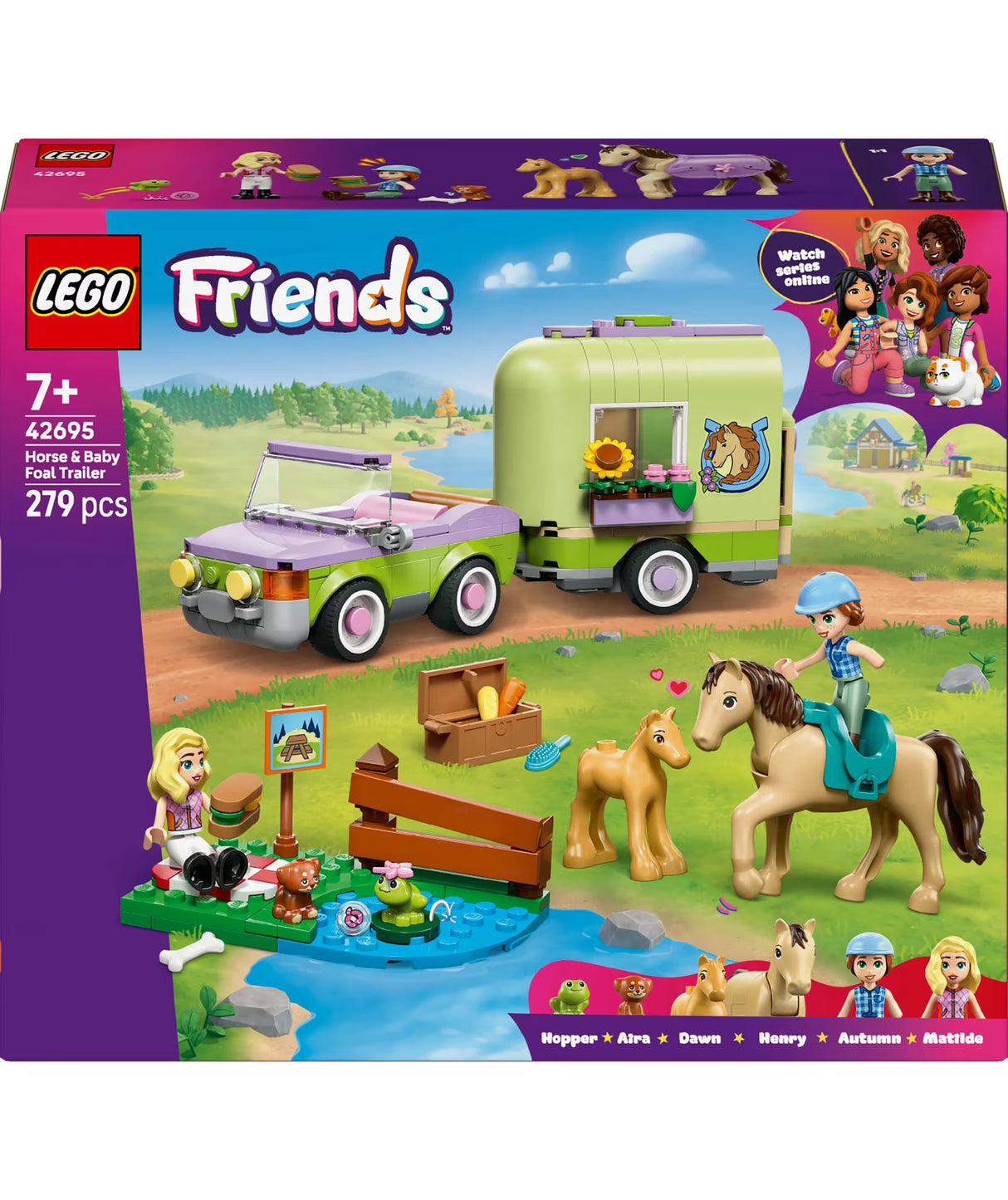 LEGO Friends: Horse & Baby Foal Trailer [42695]