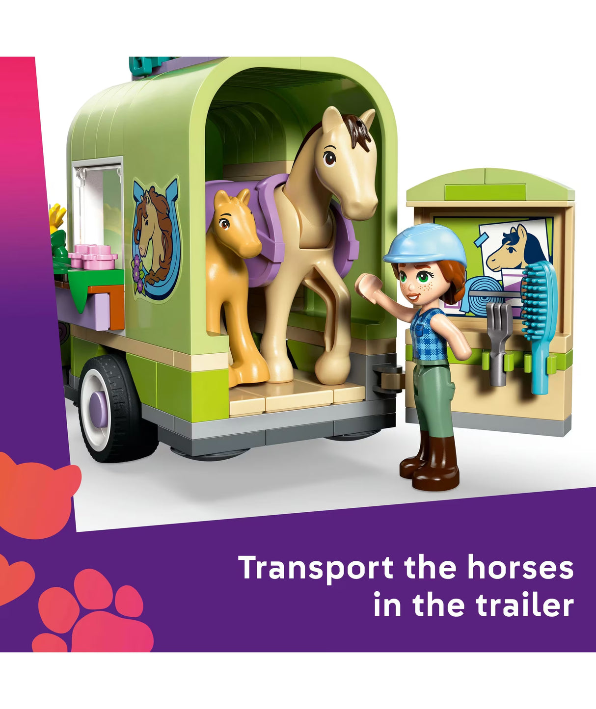 LEGO Friends: Horse & Baby Foal Trailer [42695]