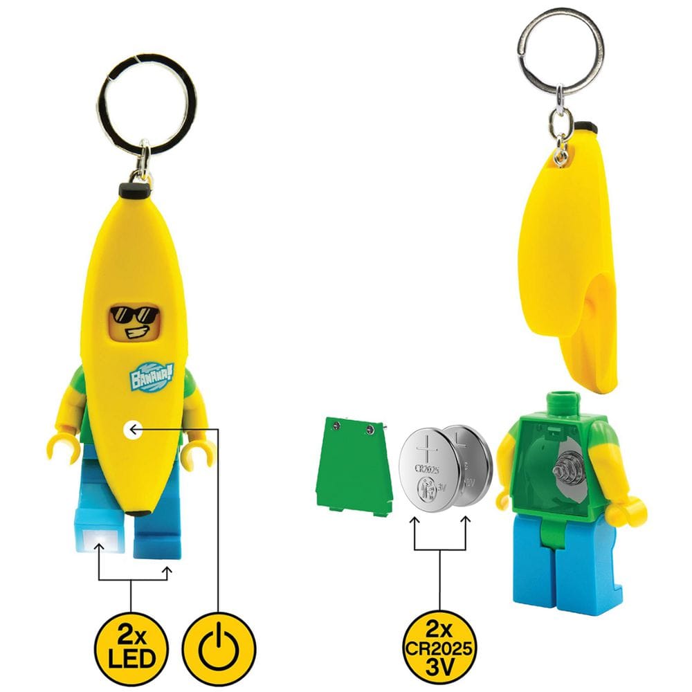 Lego Keychain Light - Banana Guy