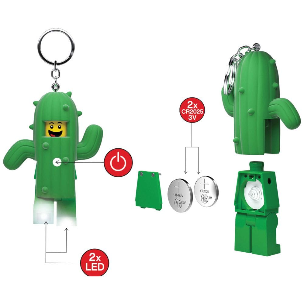 Lego Keychain Light - Cactus Boy