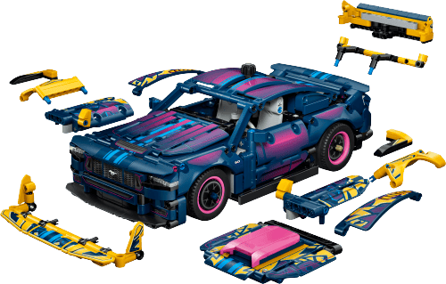 LEGO Technic Custom Garage Ford Mustang GT Car 42236 official model image