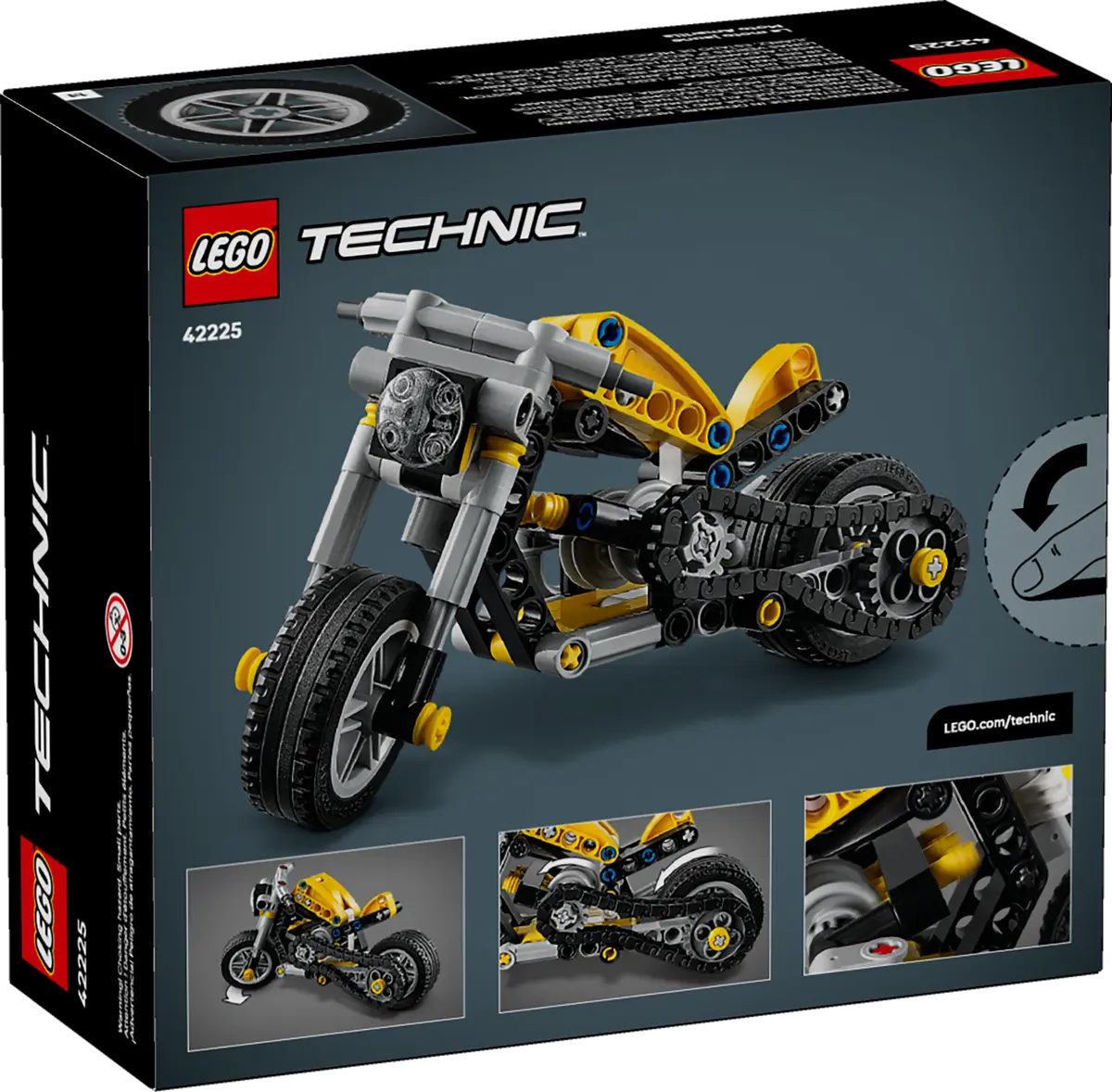 LEGO Technic: Yellow Motorcycle [42225]