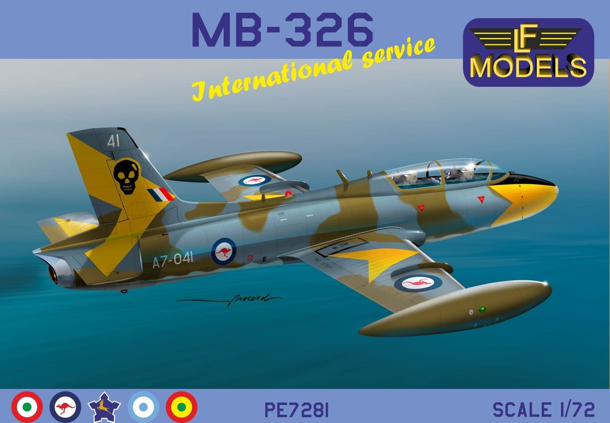 LF Models 1/72 MB-326 International Service Plastic Model Kit - Aus Decals