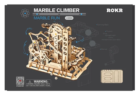 ROKR LG504 Marble Climber Fortress Marble Run Kit - Hobbytech Toys