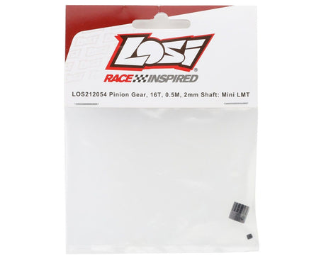 Losi 16T 0.5M Pinion Gear with 2mm Shaft, Mini LMT [LOS212054] - Hobbytech Toys