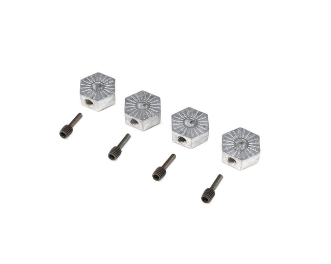 Losi 17mm Hex Adapter with Screw Pin, 4pcs, LMT