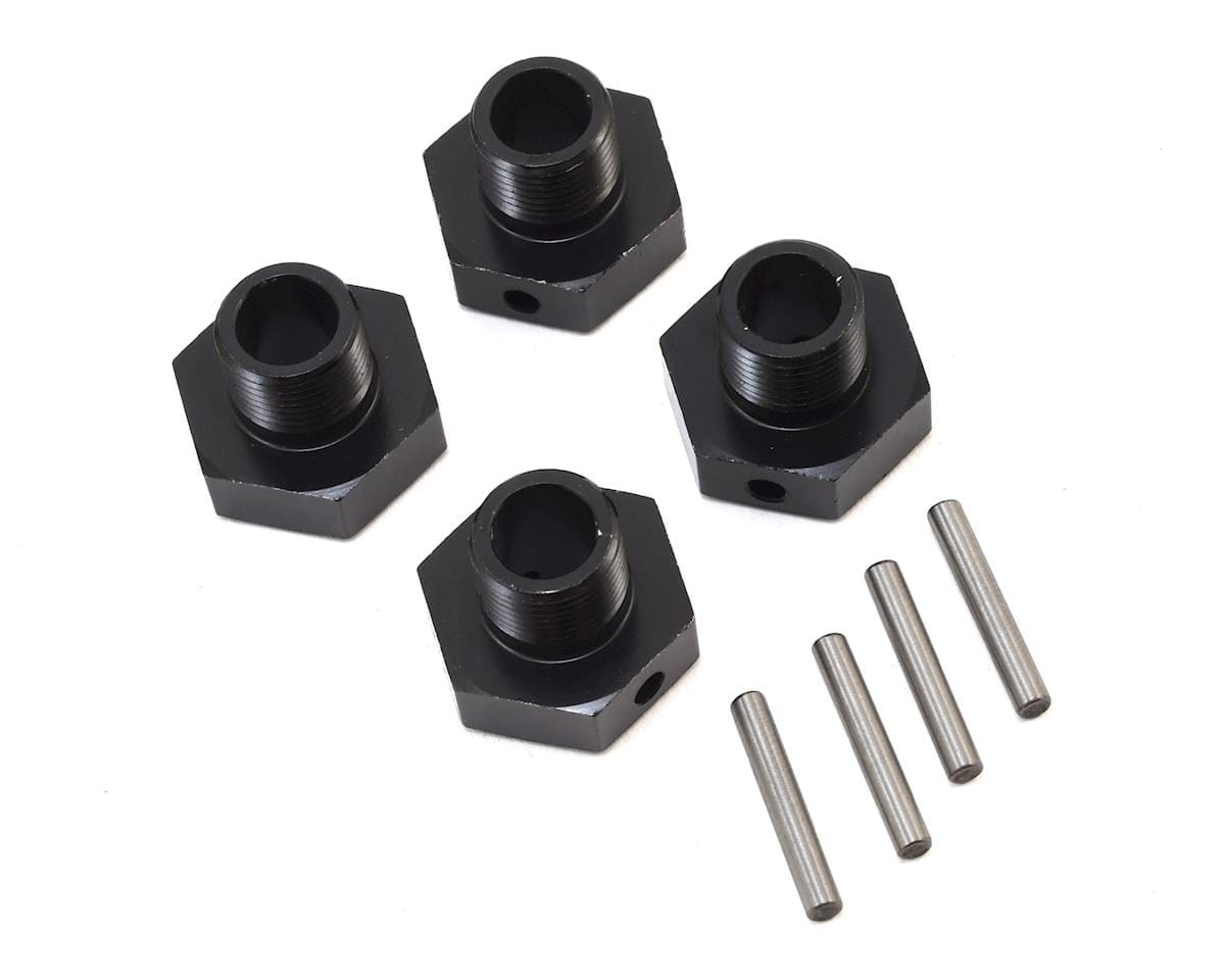 Losi 20mm wheel hex & Pins, Black, 4pcs, Super Baja Rey - genuine Losi product LOS252077