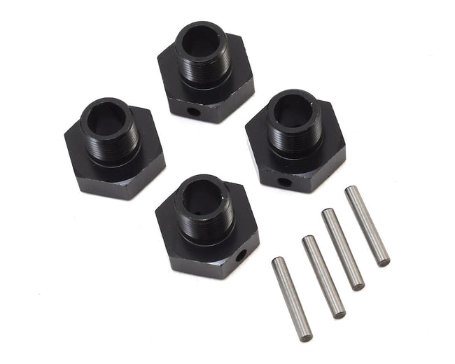 Losi 20mm wheel hex & Pins, Black, 4pcs, Super Baja Rey