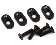 Losi 20T Black Engine Mount Insert and Screws, 4pcs, DBXL 2.0