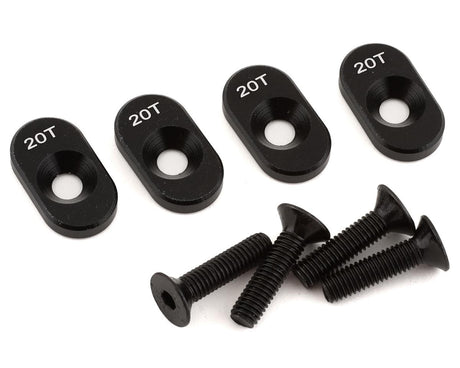 Losi 20T Black Engine Mount Insert and Screws DBXL 2.0 LOS232138
