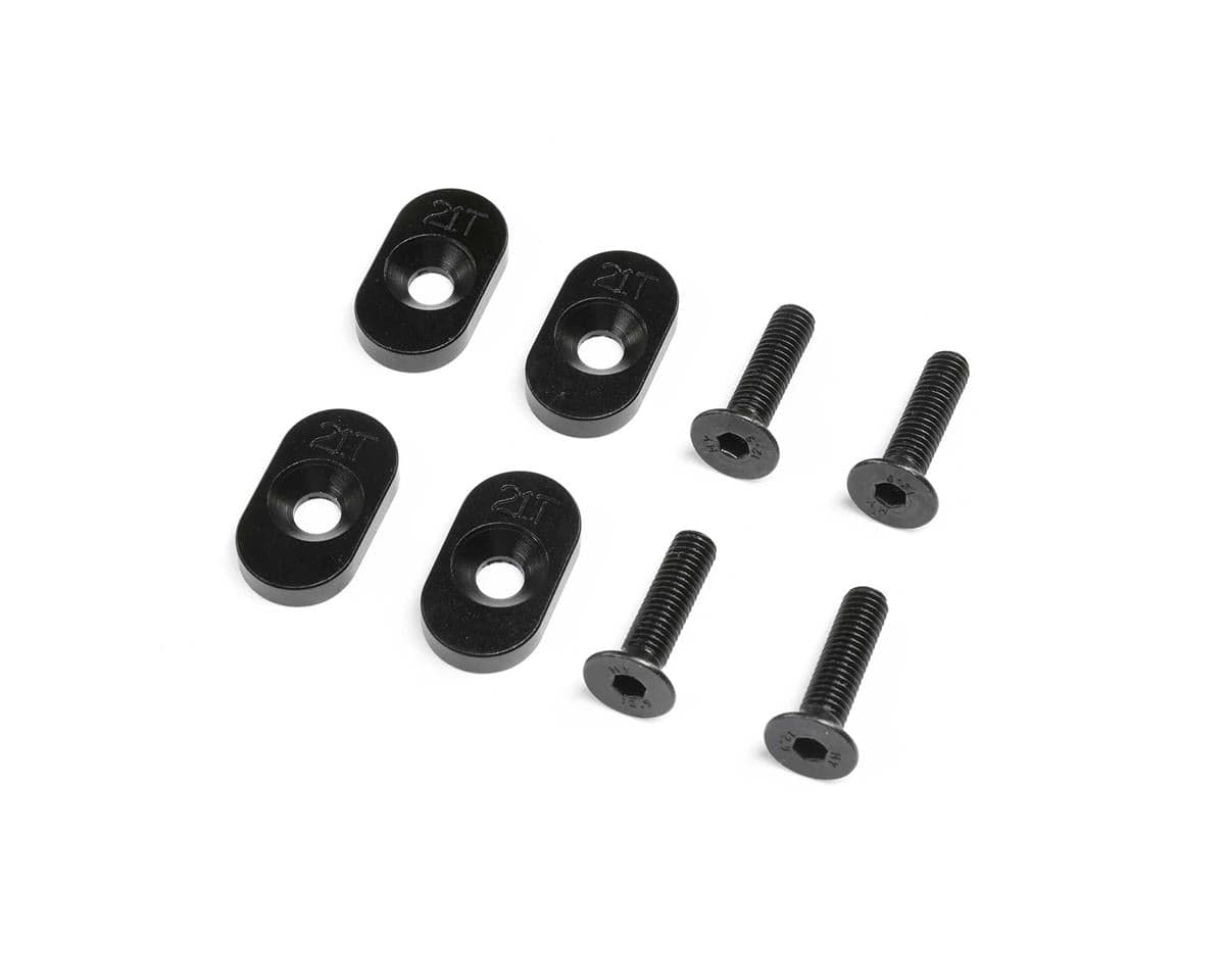 Losi 21T Black Engine Mount Insert and Screws DBXL 2.0 LOS232139