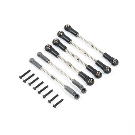 Losi Adjustable Turnbuckle Set, 6pcs, 22S - LOS334020