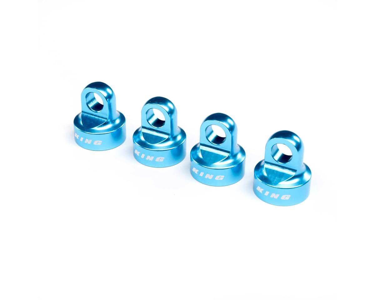 Losi Aluminium Shock Cap Set King Blue 4pcs Super Baja Rey 2.0 LOS253031