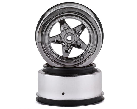 Losi LOS43050 Black Chrome Rear Wheel 2pcs 22S Drag