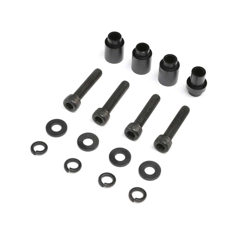 Losi Black Engine Mount Spacers and Aluminium Clutch Mount for DBXL 2.0 - LOS256010