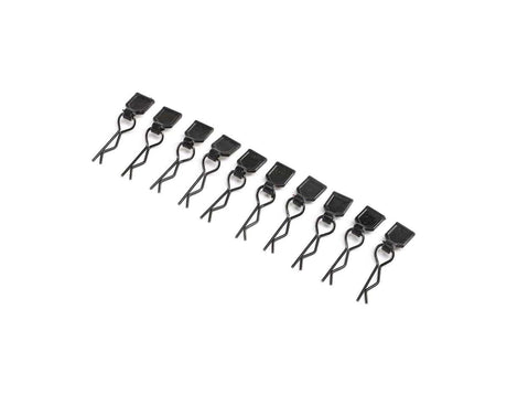 Losi LOS246003 Small Black Body Clips LMT 10pcs