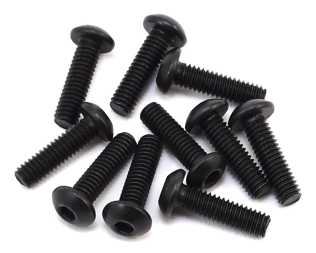 Losi Button Head Screws, Stl, BO, M4 x 14mm (10) - genuine Losi product LOS255014