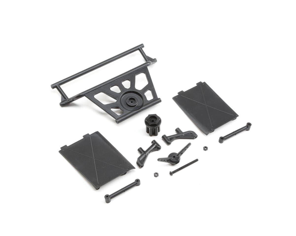 Losi Cage Rear, Tower Supports, Mud Guards, Super Rock Rey LOS251078