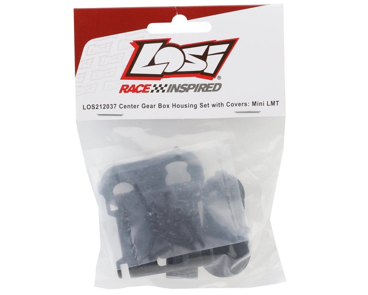 Losi Center Gear Box Housing Set with Covers, Mini LMT [LOS212037] - Hobbytech Toys